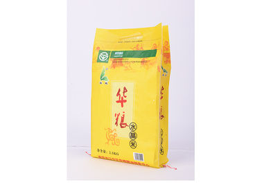 Китай Упаковывая полиэтиленовые пакеты для риса упаковывая, резьбы шить бортовые мешки Gusset поставщик