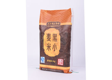 Китай Напечатанные цветом сплетенные PP мешки риса полипропилена с прозрачной стороной Gusset поставщик