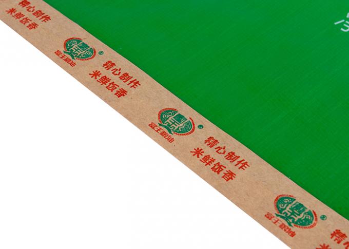 Двойные печатая сплетенные PP мешки риса упаковывая с резьбой ясного окна шить