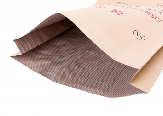 Бумага Kraft BOPP прокатала мешки с весом зашитым/блоком нижним нагрузки 25kg