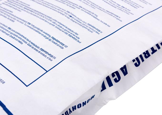 Определите/сшитые двойником мешки бумаги Kraft прокатанные BOPP для пакуя мешков цемента бумажных