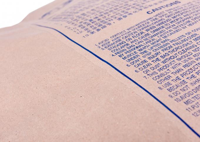 Качество еды бумаги Multiwall Брайна Kraft кладет в мешки с жарой - таможней печатания цвета запечатывания