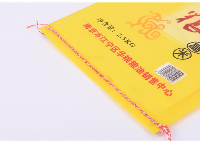 Упаковывая полиэтиленовые пакеты для риса упаковывая, резьбы шить бортовые мешки Gusset