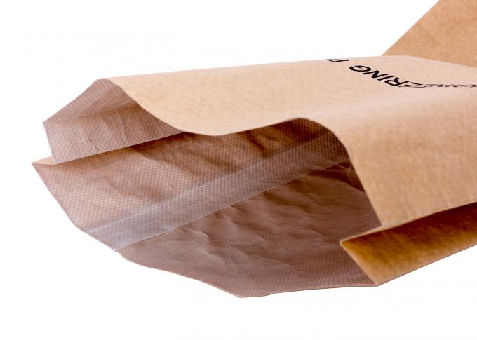 Pp прокатали мешки упаковки еды бумаги Kraft при сшитые одиночная/двойник