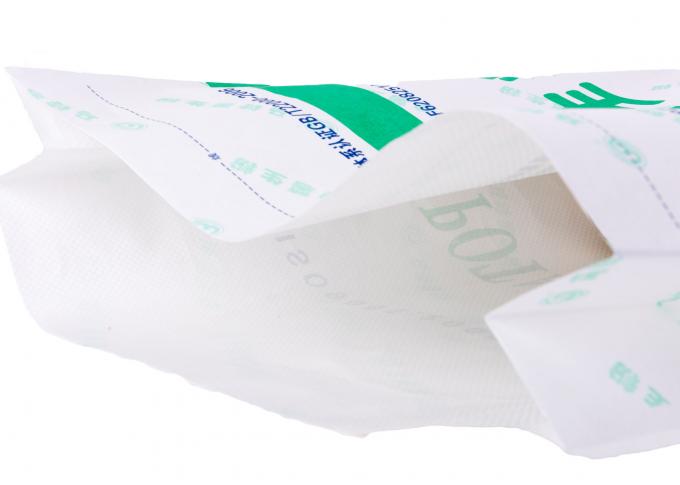 Мешки бумаги Брайна Kraft 3 слоев сплетенные полипропиленом, таможня напечатали мешки вкладыша питания